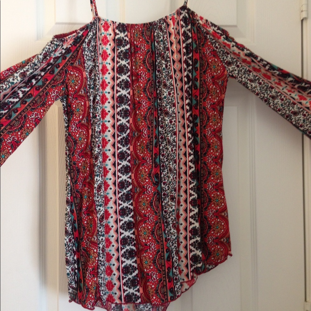 Free Kisses boho off the shoulder top